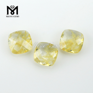 Fashion Jewelry Stone Cushion Double Briolette Rutilated Quartz Glass Stone