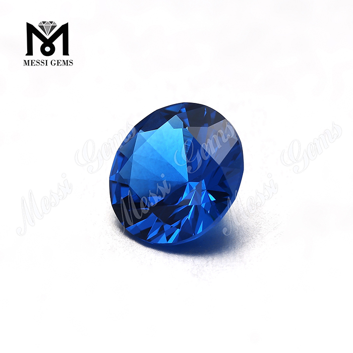 factory price loose synthetic 8mm london blue nano stone