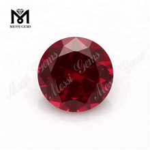 5# Red Corundum Wholesale Natural Round Ruby Stone