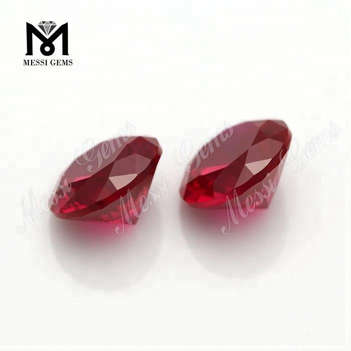 5# Red Corundum Wholesale Natural Round Ruby Stone
