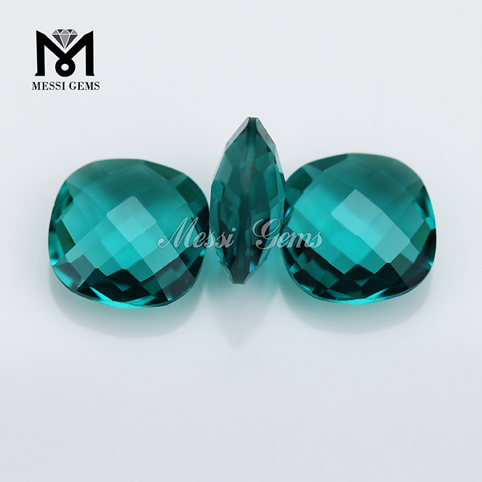 Wholesale Machine Cut Cushion Faceted Glass Gems