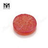 Druzy Stone Beads Round Shape Red Color Natural Druzy Agate Gemstones MG-DR027