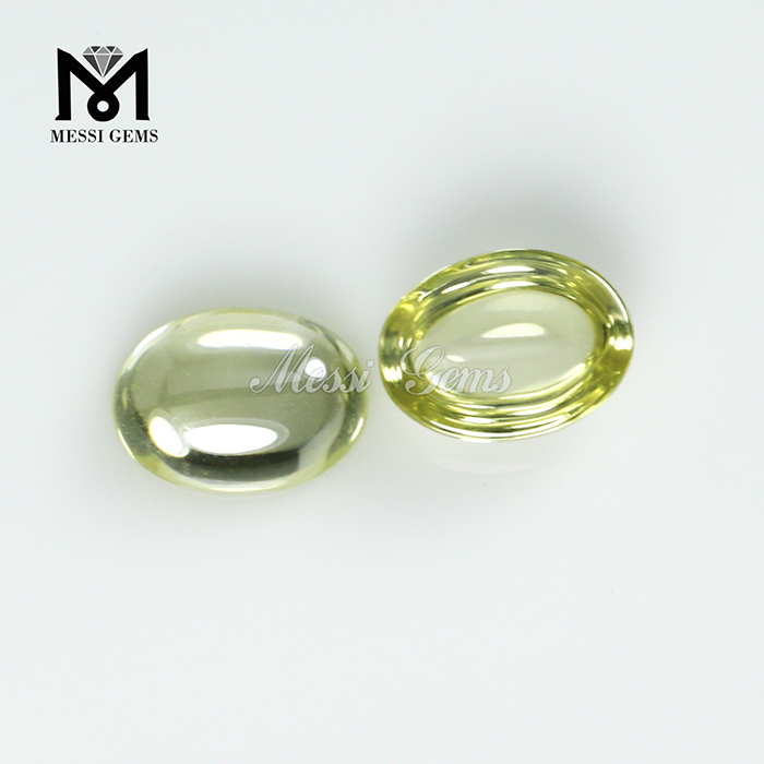 6x8mm oval cabochon cut olive cz loose cubic zirconia stones