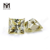 Factory price loose gemstone princess cut yellow moissanites for ring