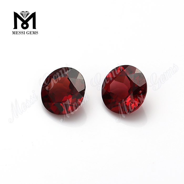 Round Cut Natural Mozambique Red Gemstones For Pendent