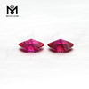 Wholesale factory price lip shape 4x6mm synthetic red ruby stone
