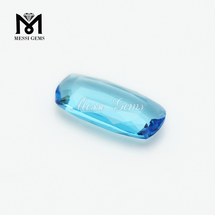 6 x 12 mm pulvinus geminus textri caerulei coloris vitri