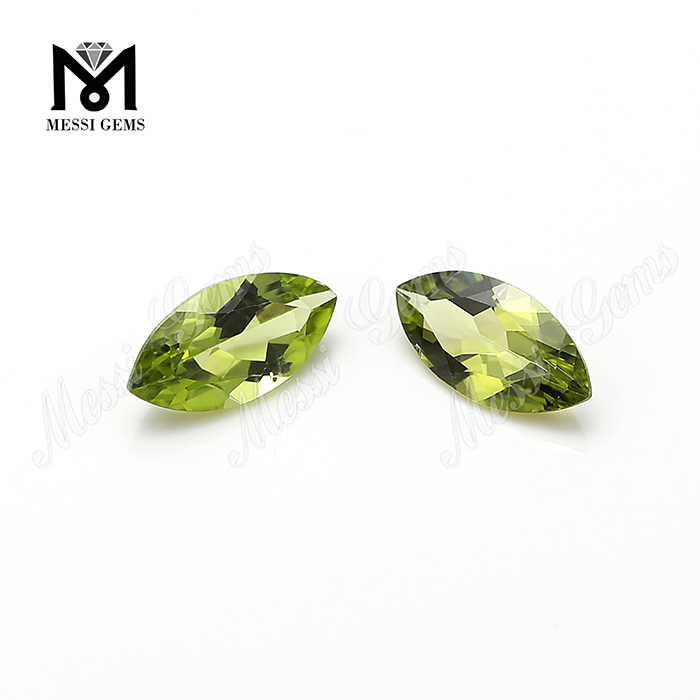 hot sale round facet cut marquise natural peridot loose gemstones