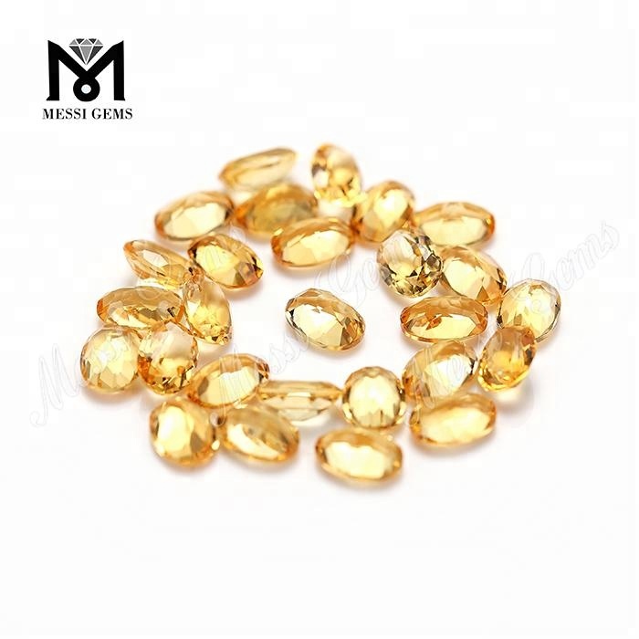Wholesale Natural Citrine Oval Shape 5*7mm Natural Stone Price