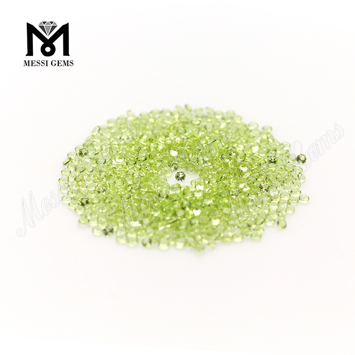 2.0mm round gemstones natural peridot in wholesale price