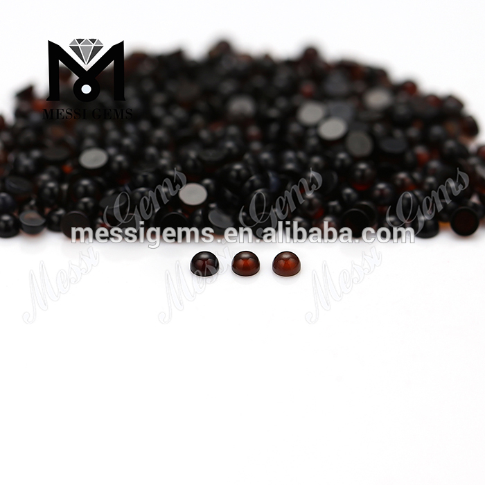 round cabochon 2.5 mm loose red agate stone