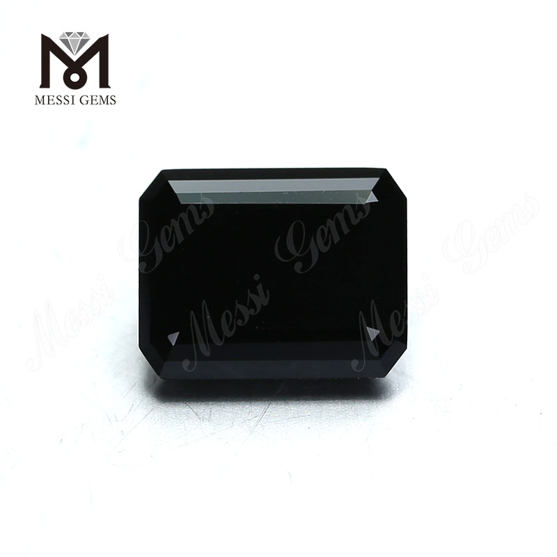 Wholesale Price moissanite diamond Synthetic Loose Emerald Cut Black VVS Moissanite