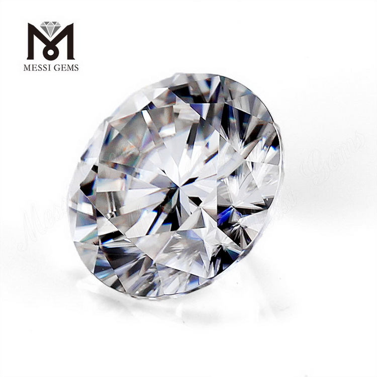 Diamante moissanite bianco brillante da 8 mm, taglio a macchina, colore D, diamante moissanite