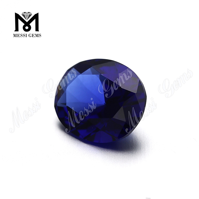 Synthetic oval cut 10x12mm nano sital stone blue nanosital gemstone