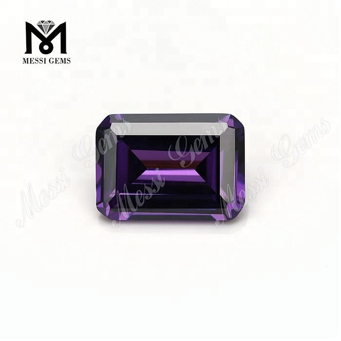 loose gems synthetic emerald cut cubic zirconia