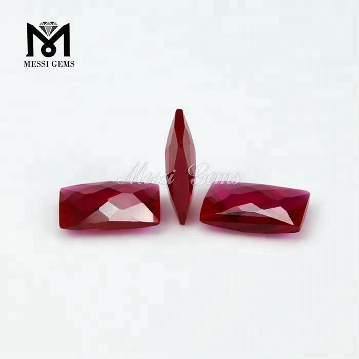 Wuzhou factory 9x14MM corundum price of synthetic ruby