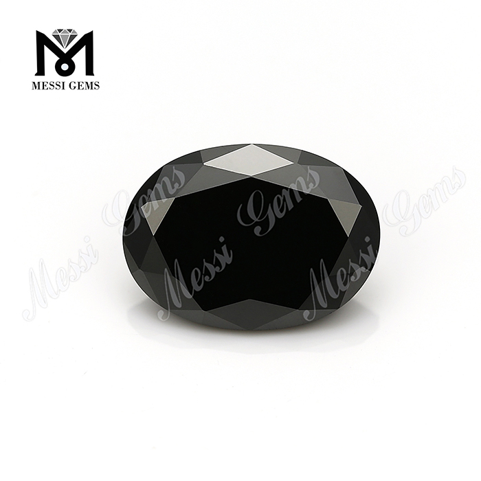 wholesale price oval black 12x16mm natural spinel