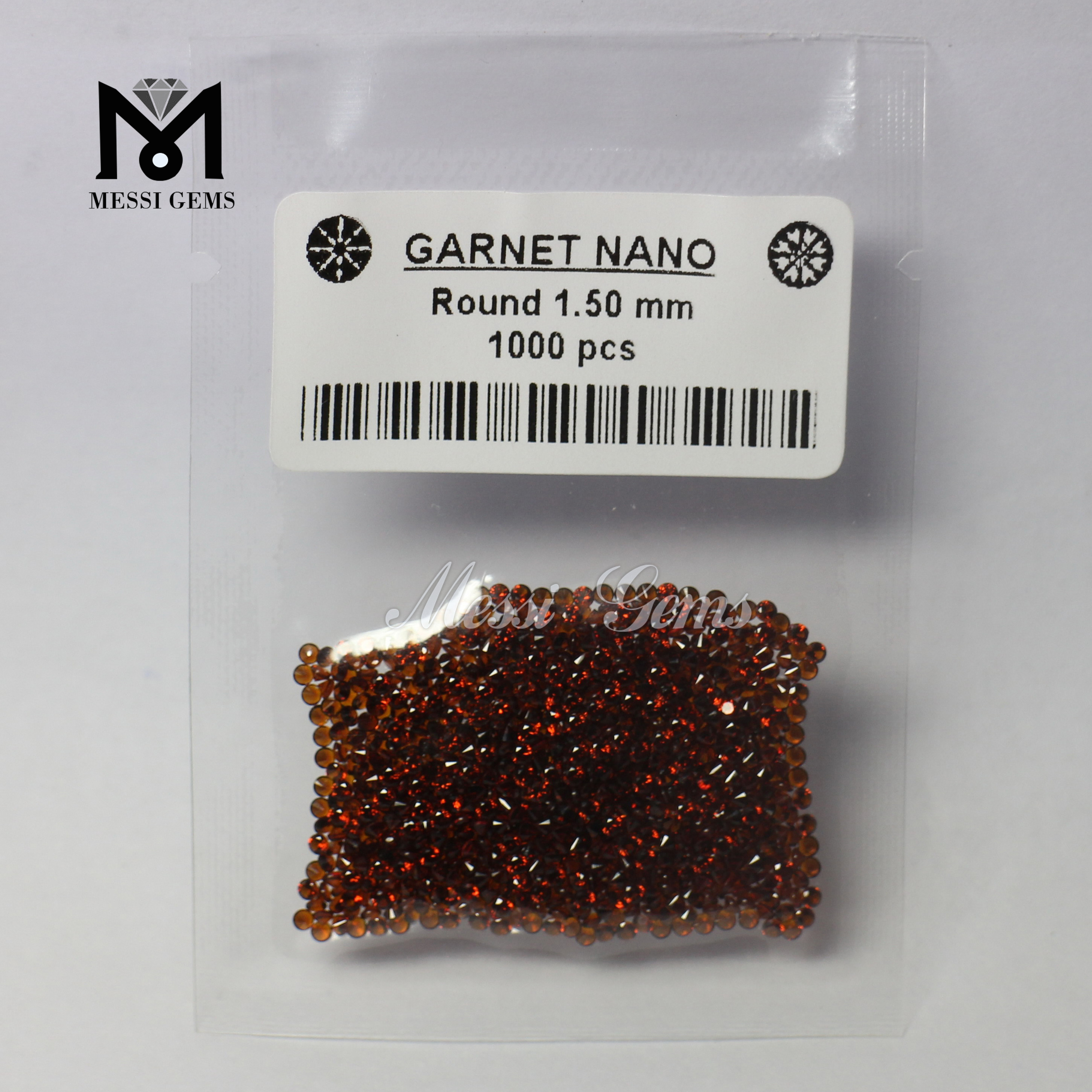 Hot sale Round Garnet Wax Casting Nanogems