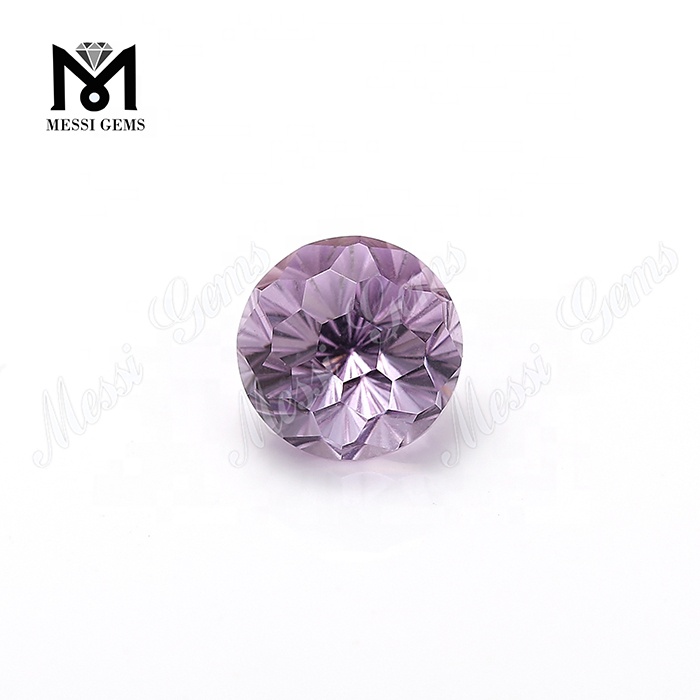 Wholesale price natural amethyst 14mm fancy shape Flower cut amethyst loose gemstone