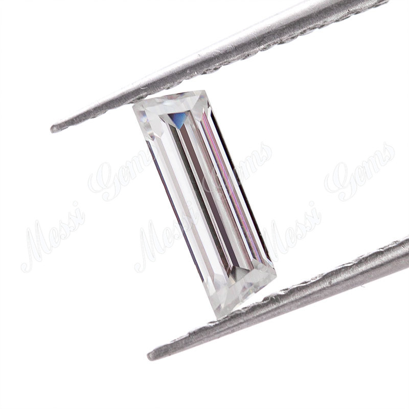 Wholesale Price Loose Synthetic Trapeziod Cut VVS White Moissanite Diamond