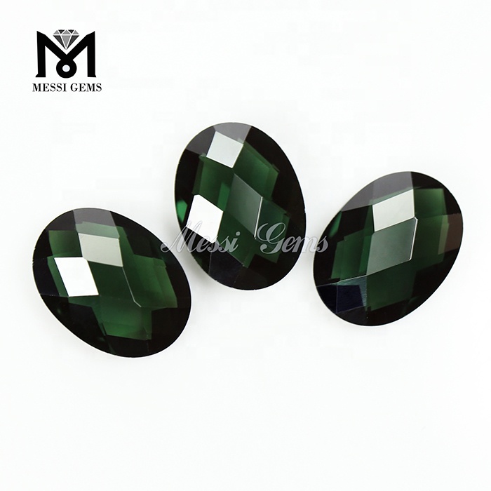 Faceted Oval Checkerboard Synthetic #152 Spinel Stones