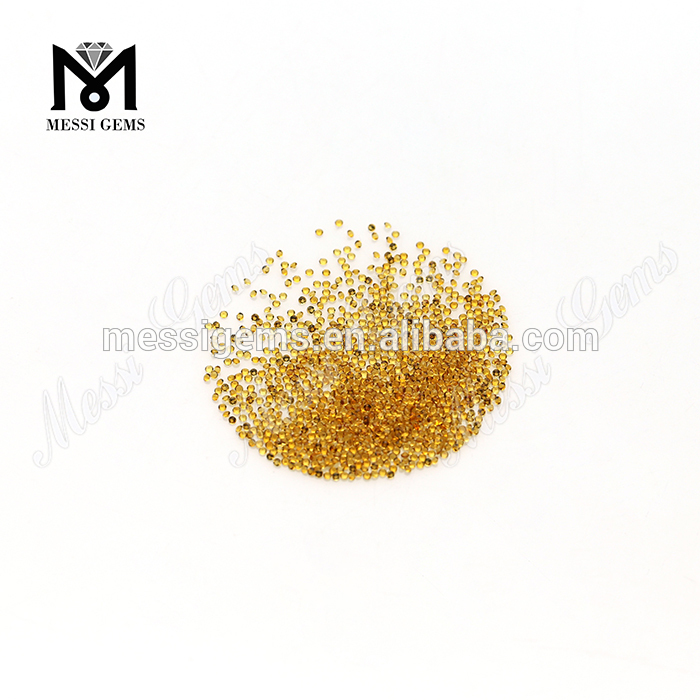 wholesale price Round 1mm natural citrine crystal stone