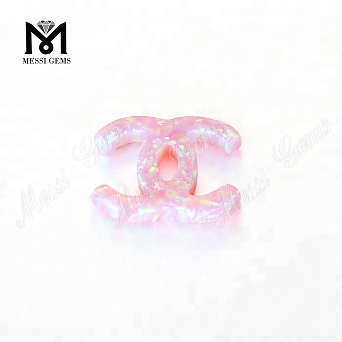 Factory Price Synthetic Pink Opal Stone