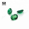 Oval 9x7mm loose lab created zambia emerald