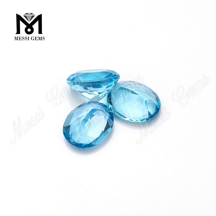 natural oval cut loose stones blue topaz price per carat