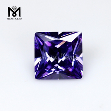 Wuzhou prix usine haute qualité coupe carrée pierre en vrac zircon cubique