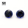 Wuzhou Stock Factory Round 7mm Synthetic 34# Blue Corundum Gemstone