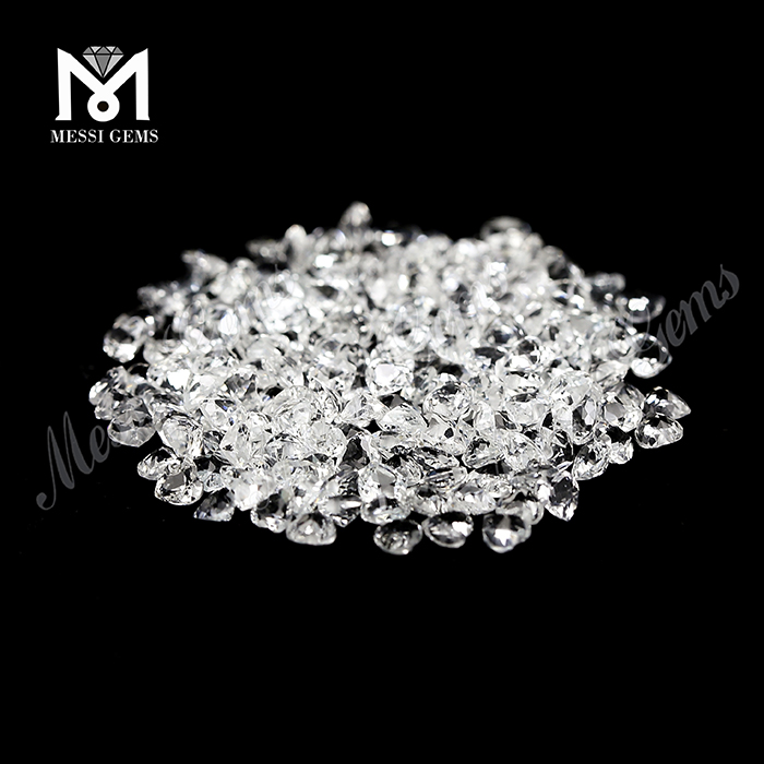 3x3mm Heart Cut White Topaz Stones Price from Chinese Factory