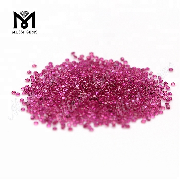 Hot Sale Loose Round 1.3mm Small Size Natural Ruby Gemstone Price