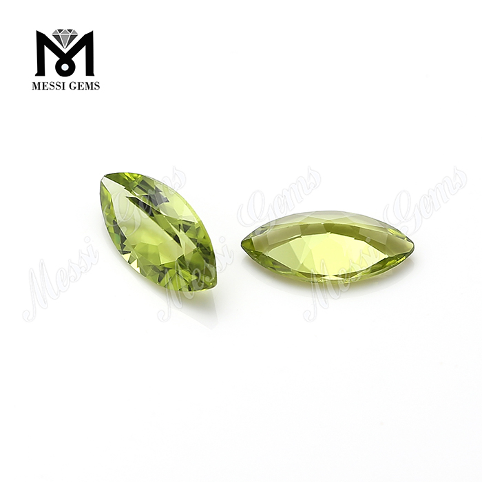 hot sale round facet cut marquise natural peridot loose gemstones