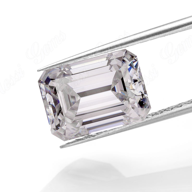 emerald cut moissanite diamond 1 carat China synthetic moissanite factory price