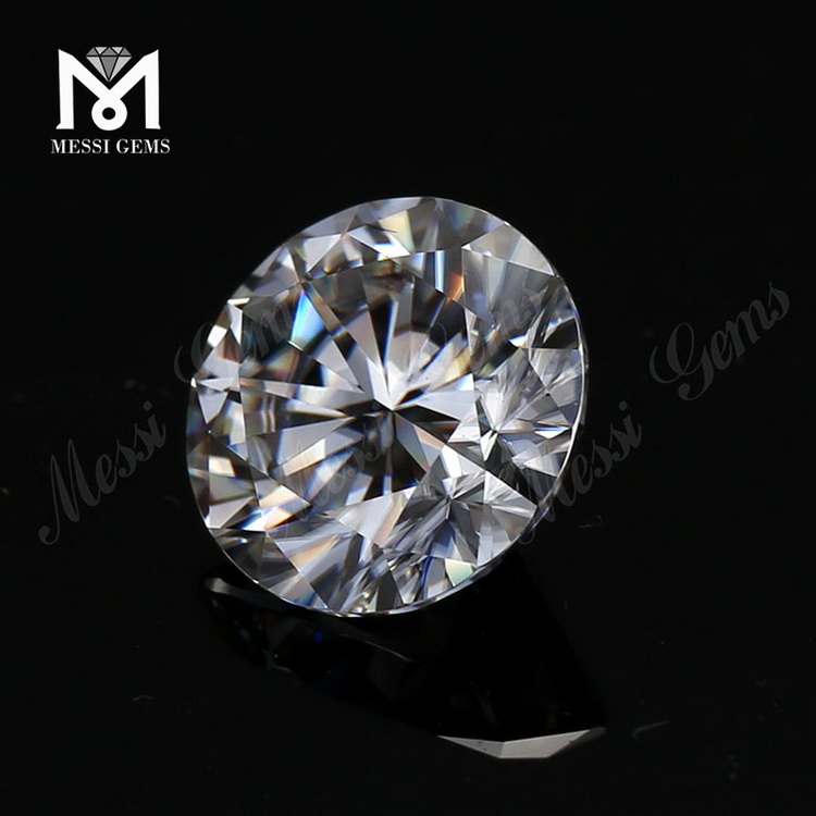 Diamante moissanite bianco brillante da 8 mm, taglio a macchina, colore D, diamante moissanite