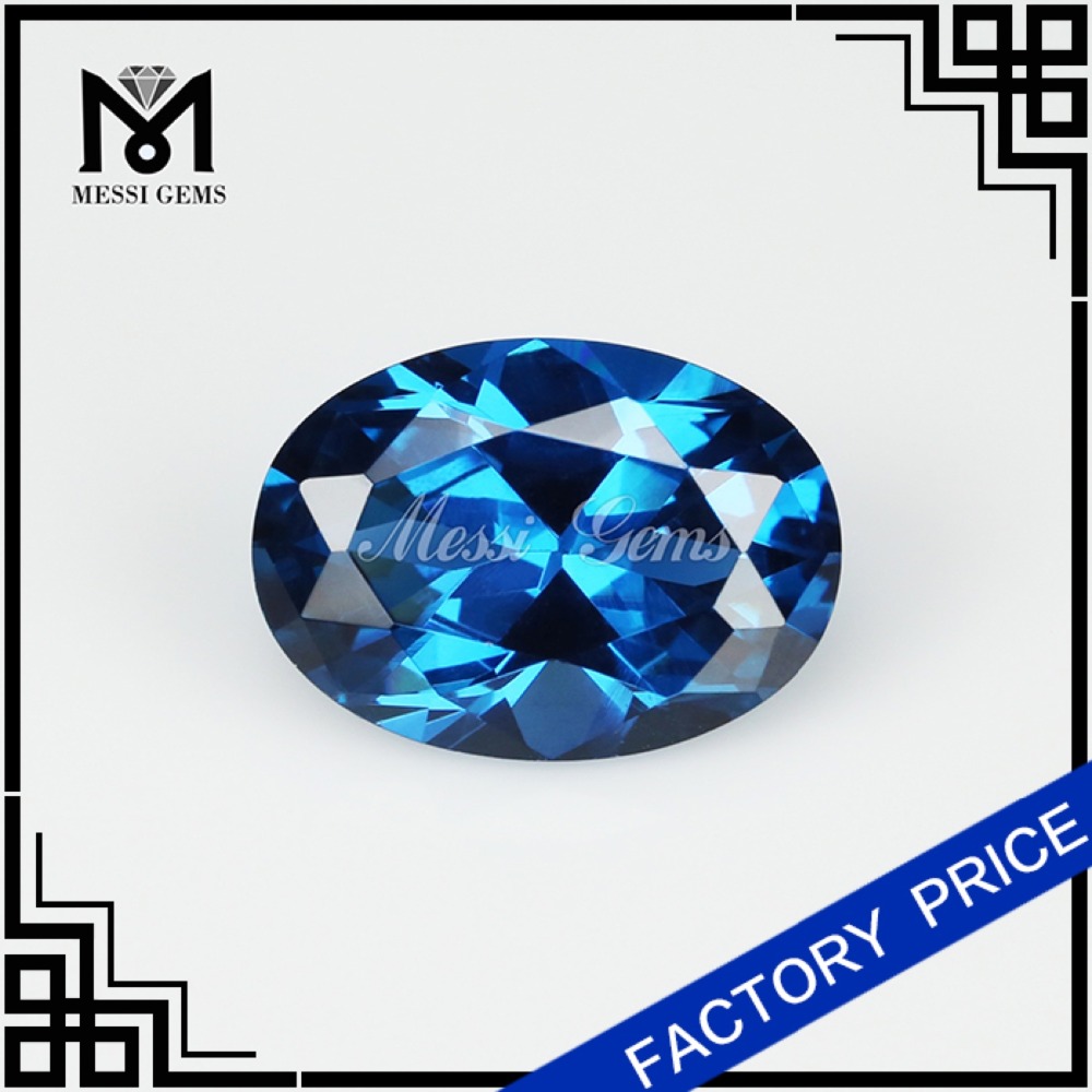 wholesale star cut blue sapphire synthetic spinel gemstone