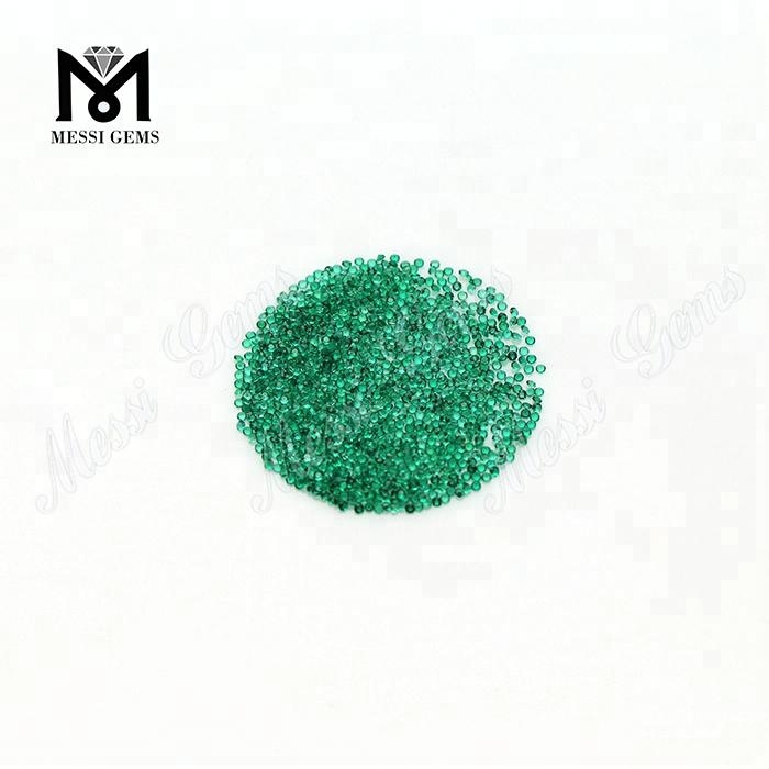 Natural Small Size Emrald Gemstones Round Shape 1.25mm Emerald Stone Price
