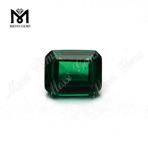 Lab Created Emerald Cut Zambian Emerald Stone Price Per Carat