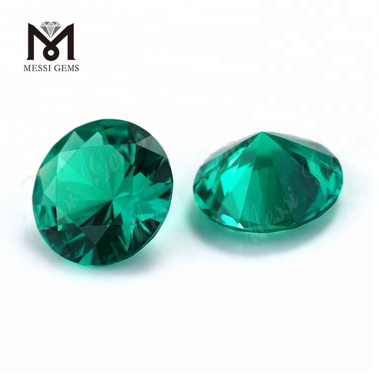 Hydrothermal colombian round emeralds gemstones from Russia