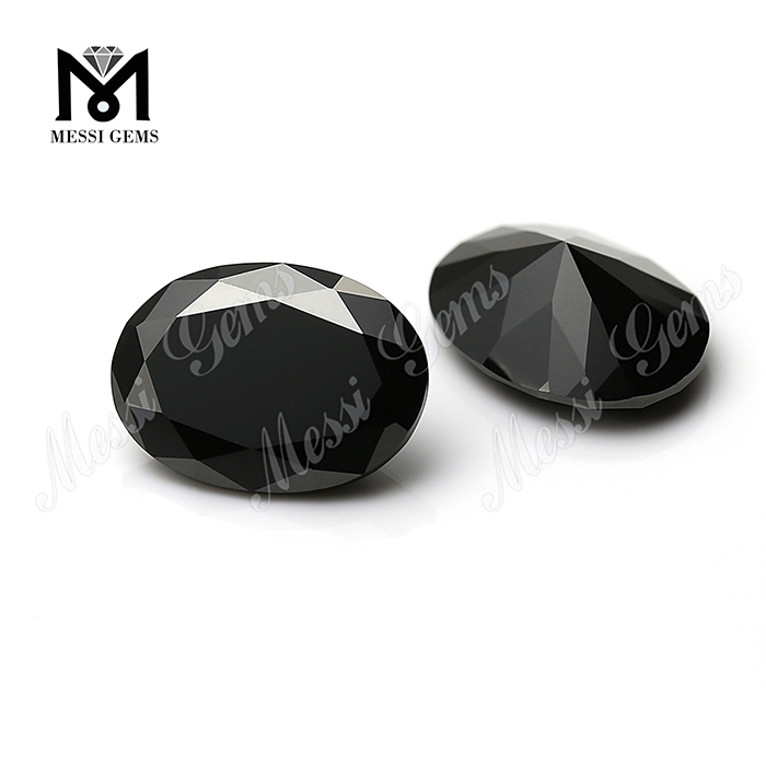 Oval Black CZ Loose Stones Cubic Zirconia CZ Gems