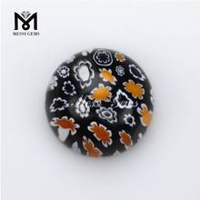 Factory Price Good Quality Round Cabochon Fancy Color Crystal Stone