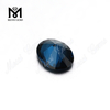 Loose Heat Resistant Nano Sital Gemstone Oval Blue Nanosital Stone