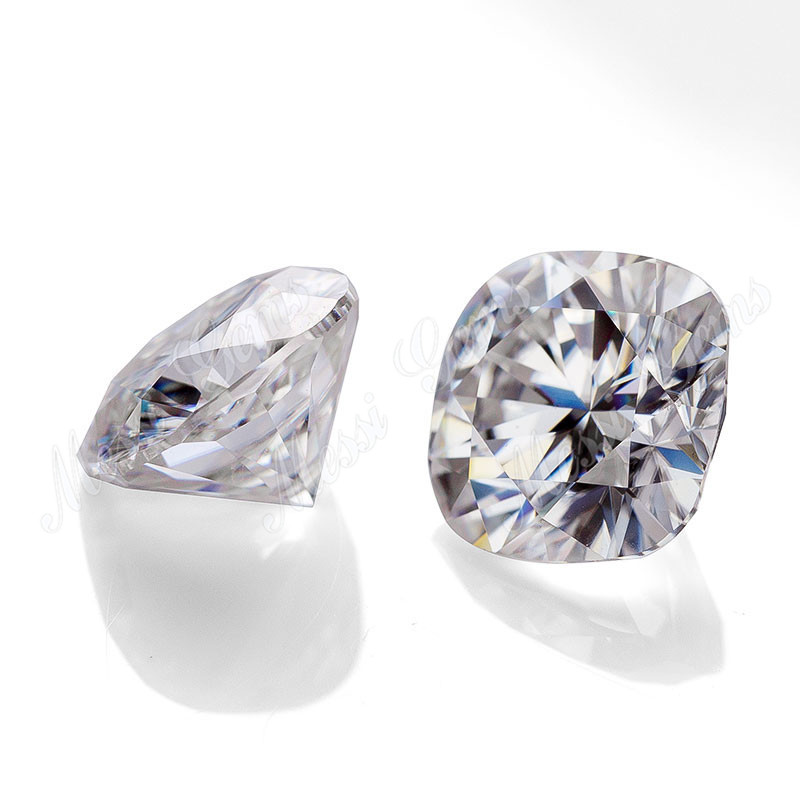 EF color VVS EX2 Cushion cut synthetic moissanite diamond gemstone