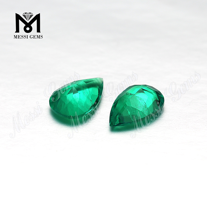 Pear Cut Lab Oprettet Hydrothermal Colombia Emerald