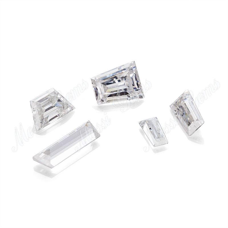 Loose Gemstones for White moissanite diamond Stone Tapp shape DEF Factory Wholesale Price