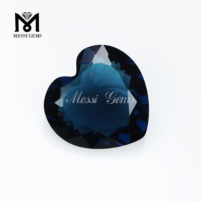 Factory Wholesale Price Glass Gemstone Heart Shape Glass Gems for Jewelry