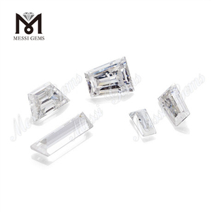 Fancy tapp shape white synthetic vvs moissanite diamond loose price