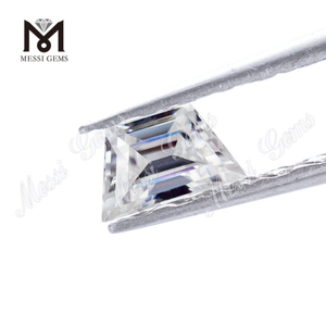 Wholesale Price Loose Synthetic Trapeziod Cut VVS White Moissanite Diamond