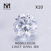 Round lab diamonds D 1.01 carat VS1 EX Cut 